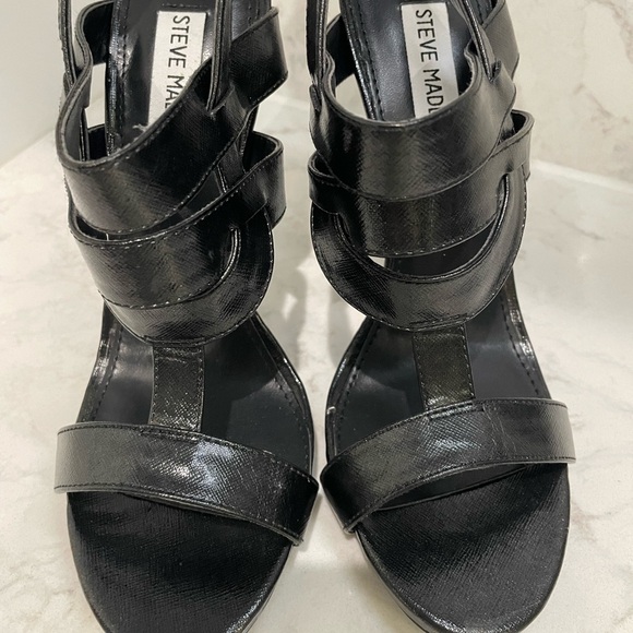New! Steve Madden Maggical Platform Strappy Sandals in Black Sz 8.5 - Picture 2 of 4